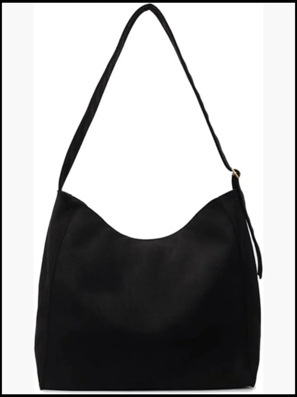 Faux Suede Tote Bag Slouchy Hobo Shoulder Crossbody Purse Large Lightweight
